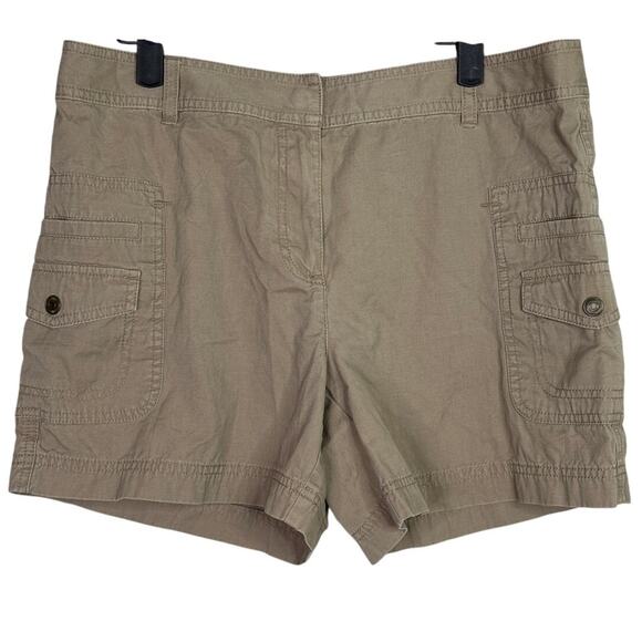 J. Crew Cotton Classic Chino Utility Flat Front Pocket Casual Shorts 10 Khaki - Picture 13 of 15